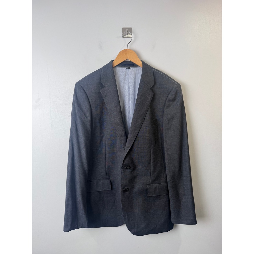 NWT J.Crew Men Charcoal Grey Tollegno 1900 Italian Wool Blazer Jacket 42R